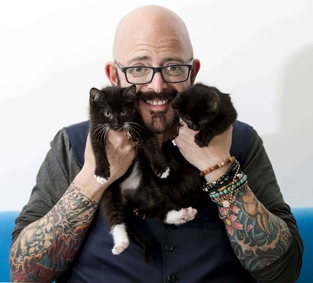 Jackson serving as the cat behaviorist